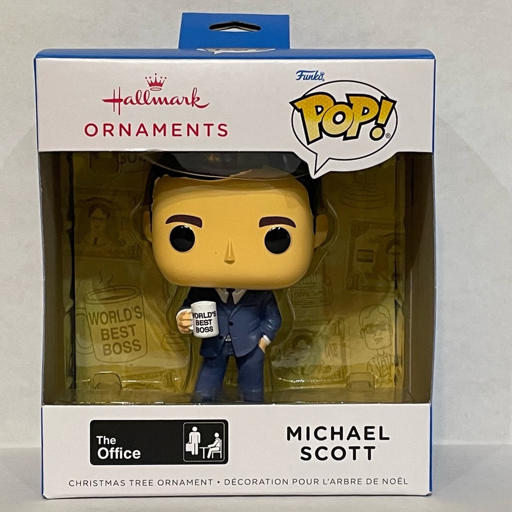 Hallmark Funko Pop Michael Scott The Office Christmas Holiday Ornament NEW